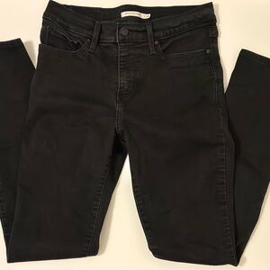 Levi's Soft Black 311 Shaping Skinny Mid Rise Women's Jeans Size 28